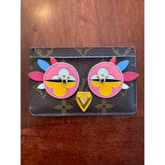 Louis Vuitton Lovely Birds Owl Card Holder Limited Edition* w/Box*EXCELLENT - Picture 9 of 10